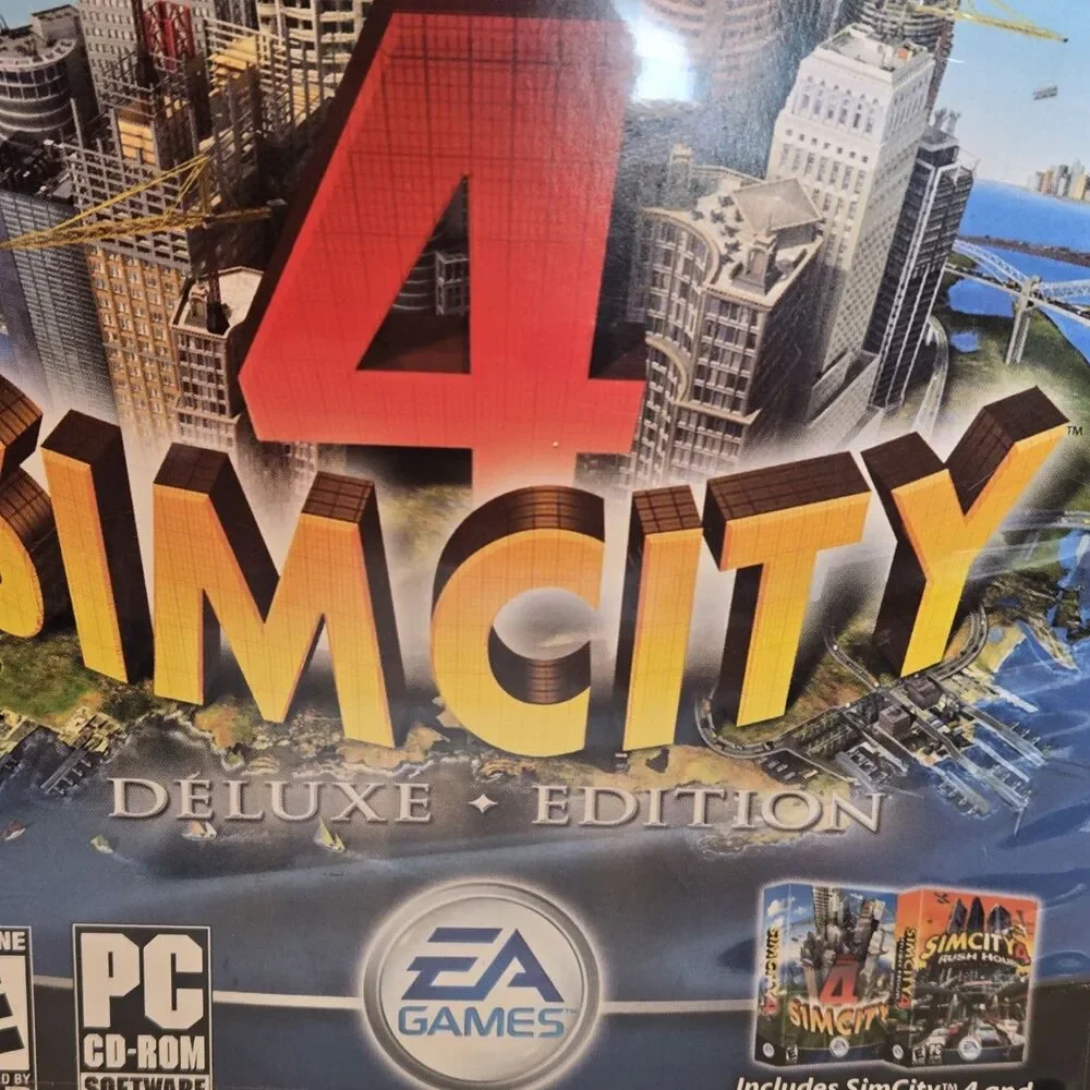 SimCity 4: Deluxe Edition With Expansion Complete (PC, CD-Rom 2003)EA-Games